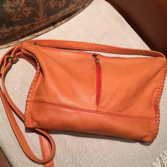 HOBO Handbags - Hobo crossbody leather orange  handbag